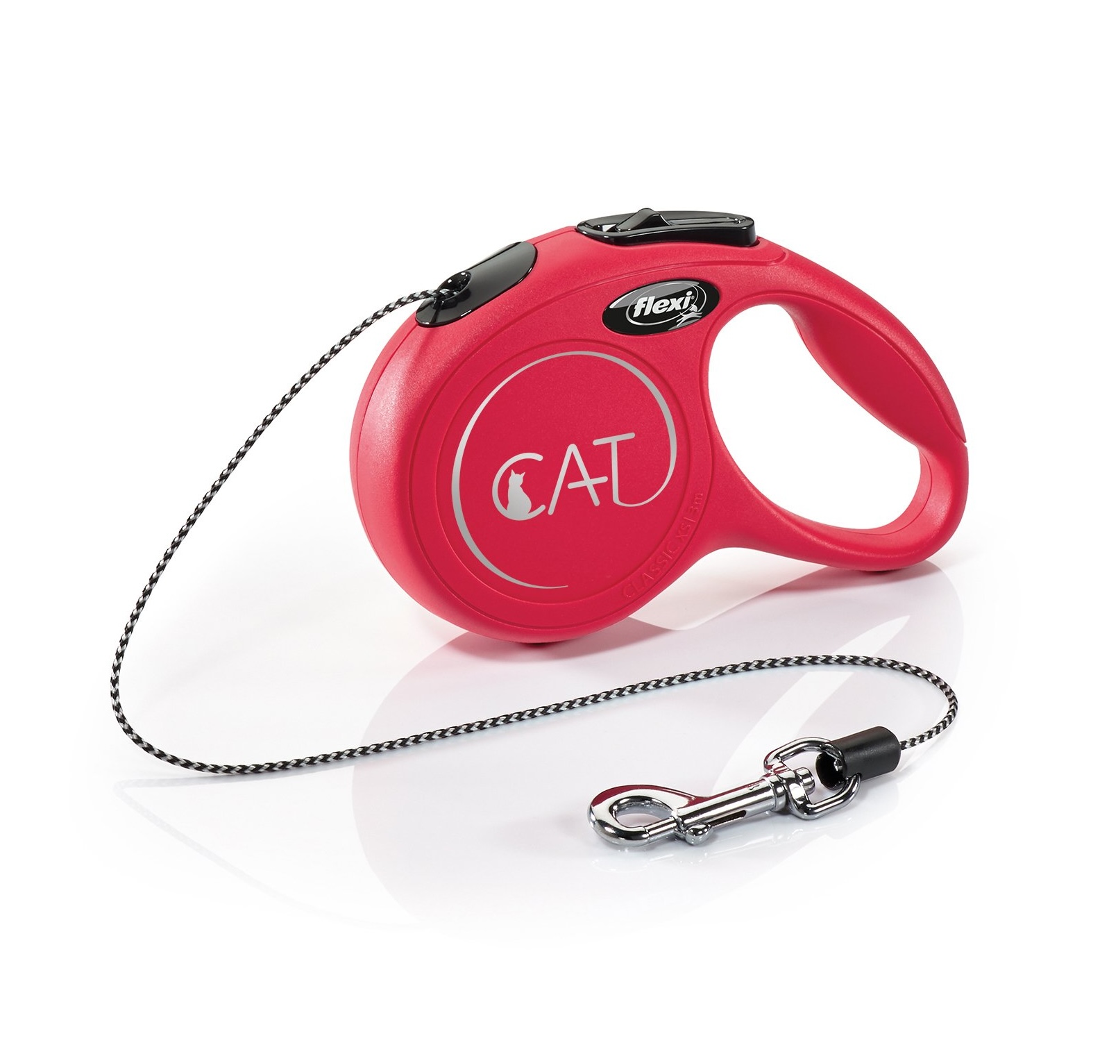 Flexi Vodítko Cat XS lanko 3m červené