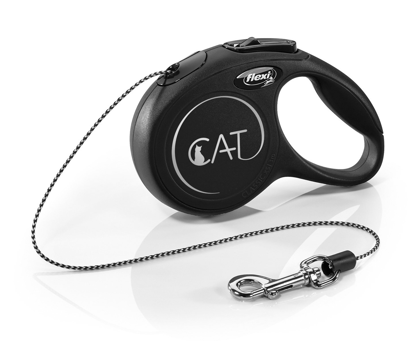 Flexi Vodítko Cat XS lanko 3m černé