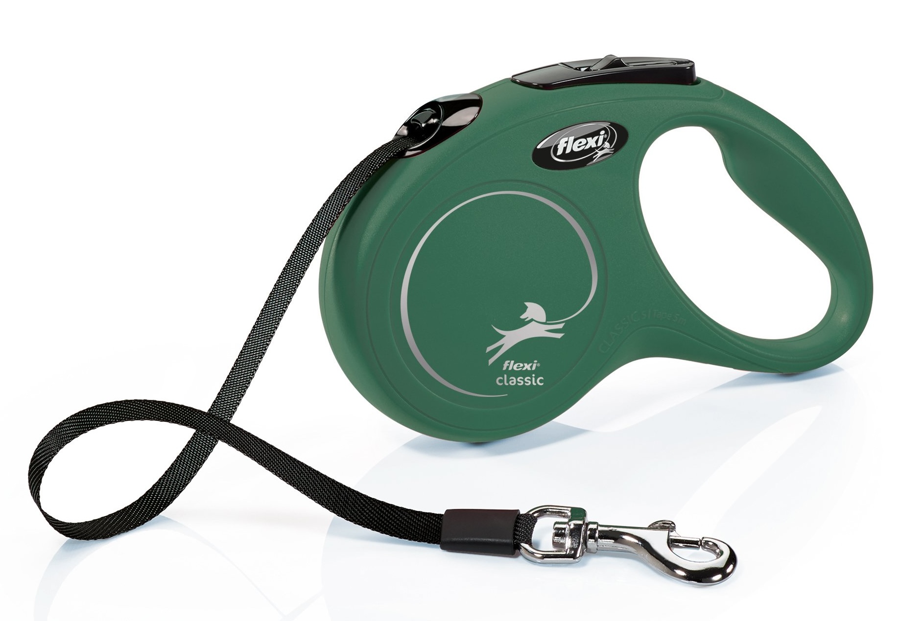 Flexi Vodítko Classic S pásek 5m olivová zelená