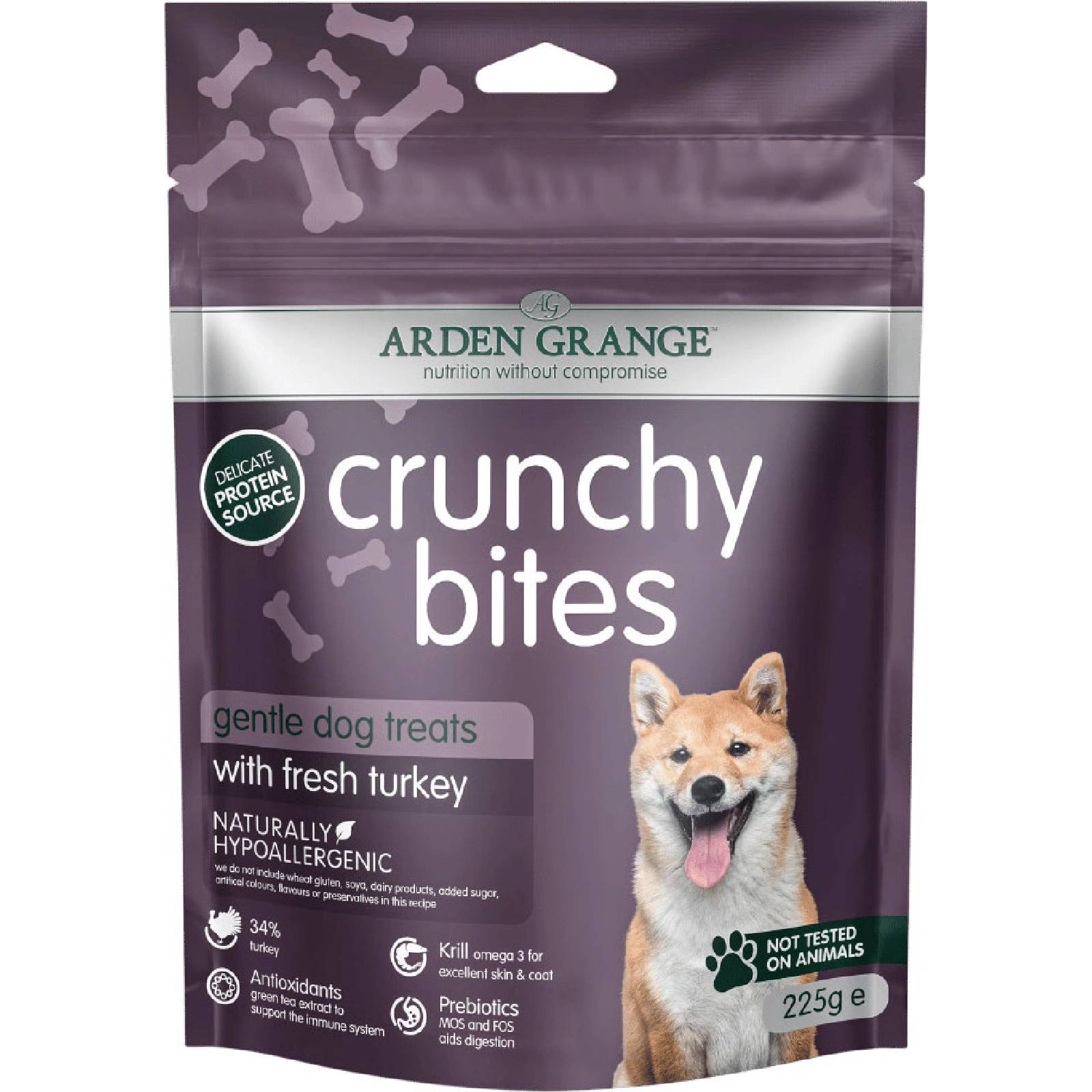Arden Grange Crunchy Bites with fresh Turkey 225g