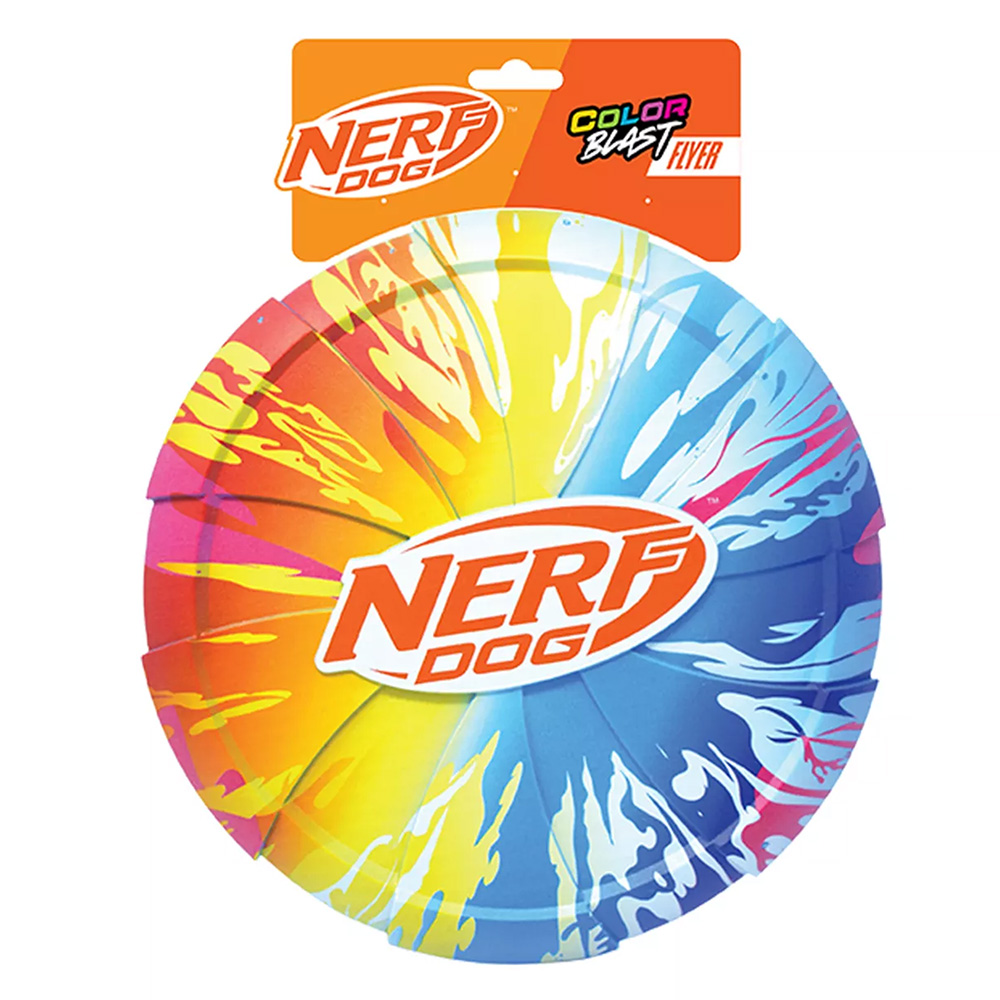 NERF DOG Hračka pro psy disk s barevným úchopem 24 cm