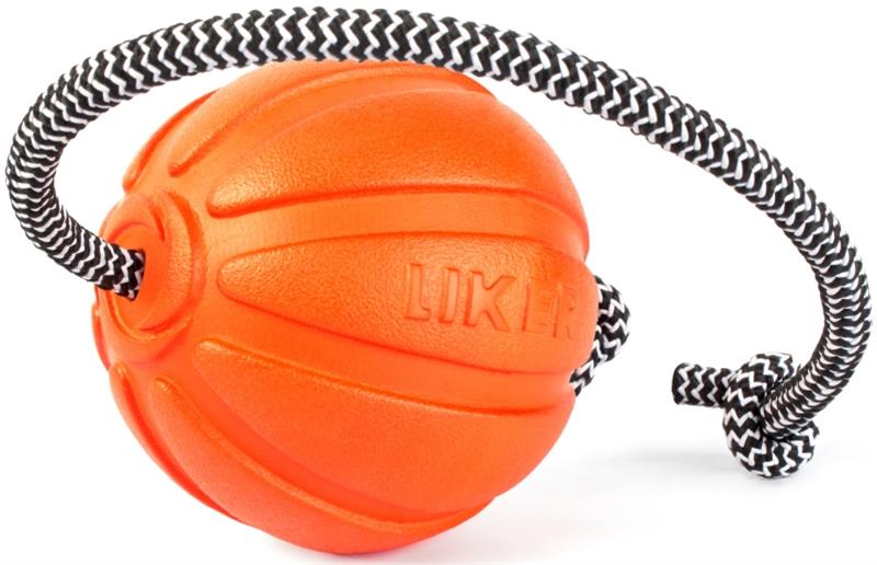 Puller Hračka pěn. Guma Míč s provazem Liker 9 cm