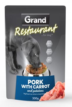 GRAND kaps. deluxe pes Restaur. vepřov, mrkv 300g