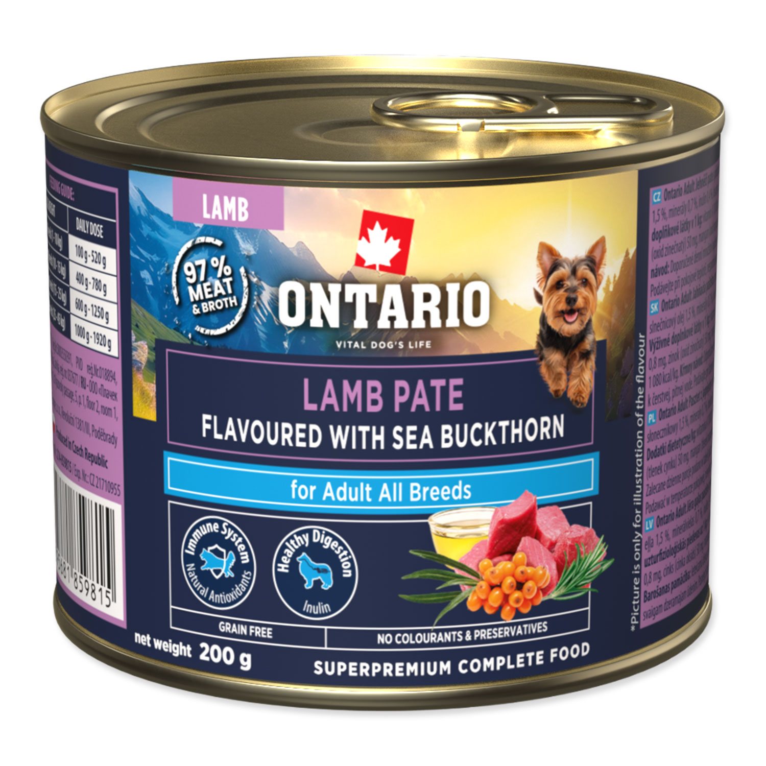 Ontario Adult jehněčí pate s rakytníkem 200 g