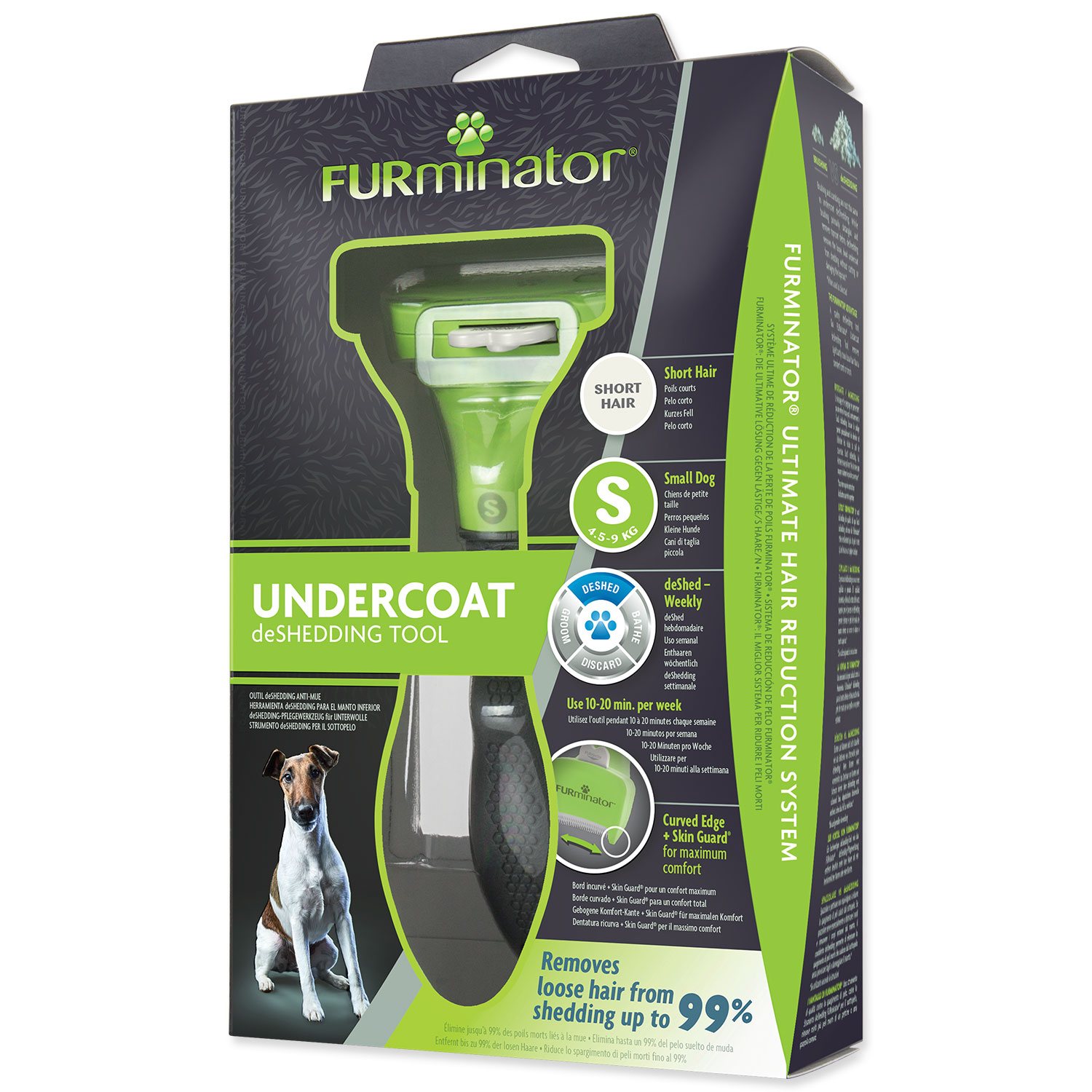 FURminator hrablo S Short Hair pro psy 1ks New