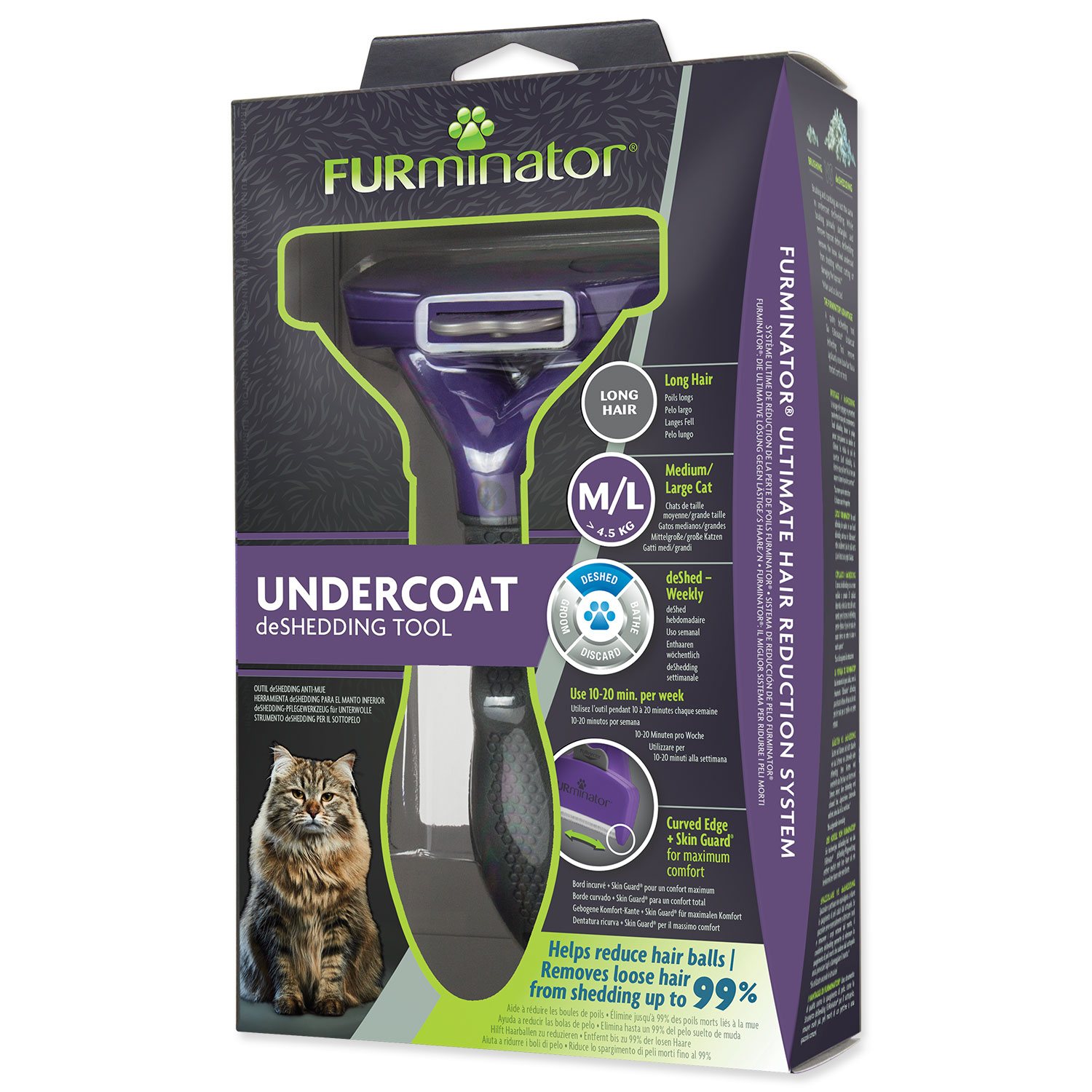 Hřeben Furminator dlouhá srst M/L