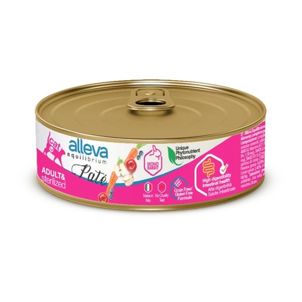 Alleva Equilibrum ALLEVA EQUILIBRIUM Cat konz. Pate Sterilized Rabbit 85g