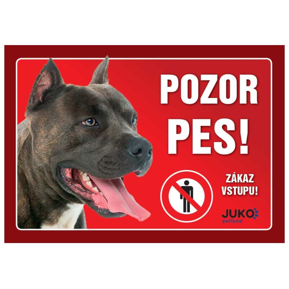 Cedulka Juko STAFORDŠÍRSKÝ TERIÉR