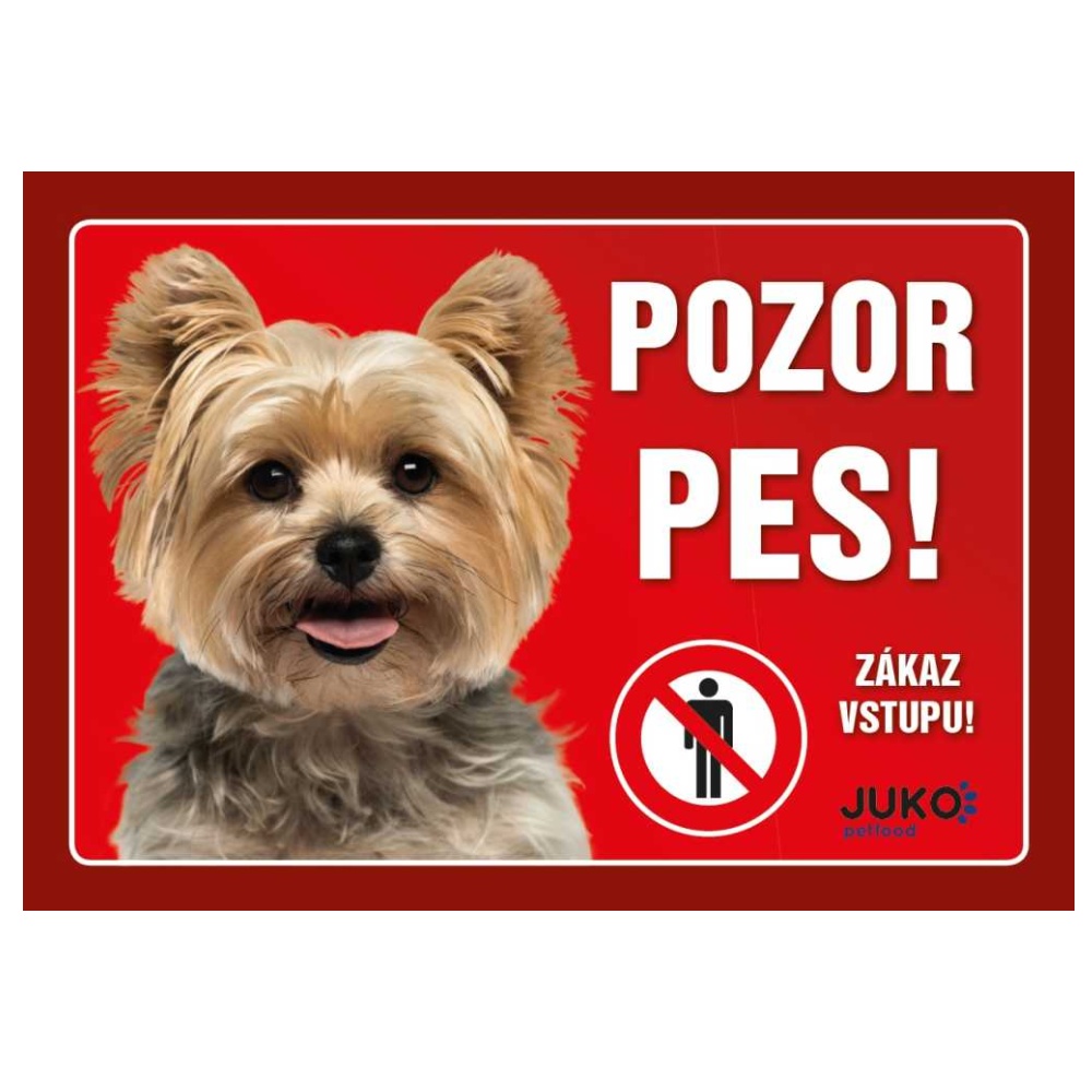 Cedulka Juko JORKŠÍRSKÝ TERIÉR