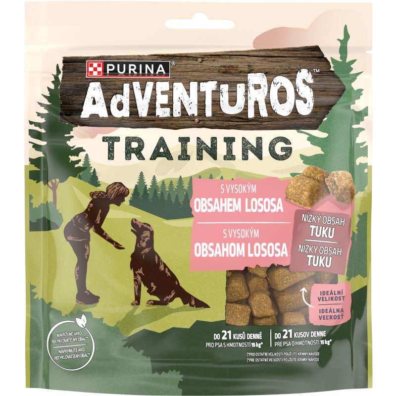 Purina Adventuros tréninkové pochoutky s příchutí lososa 250g