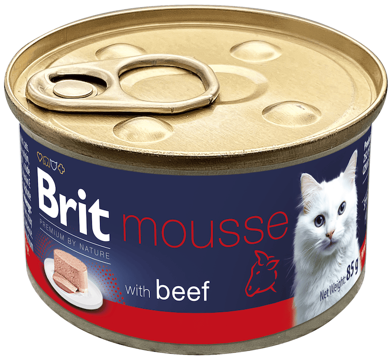 Brit Premium Cat by Nature Mousse Beef 85g