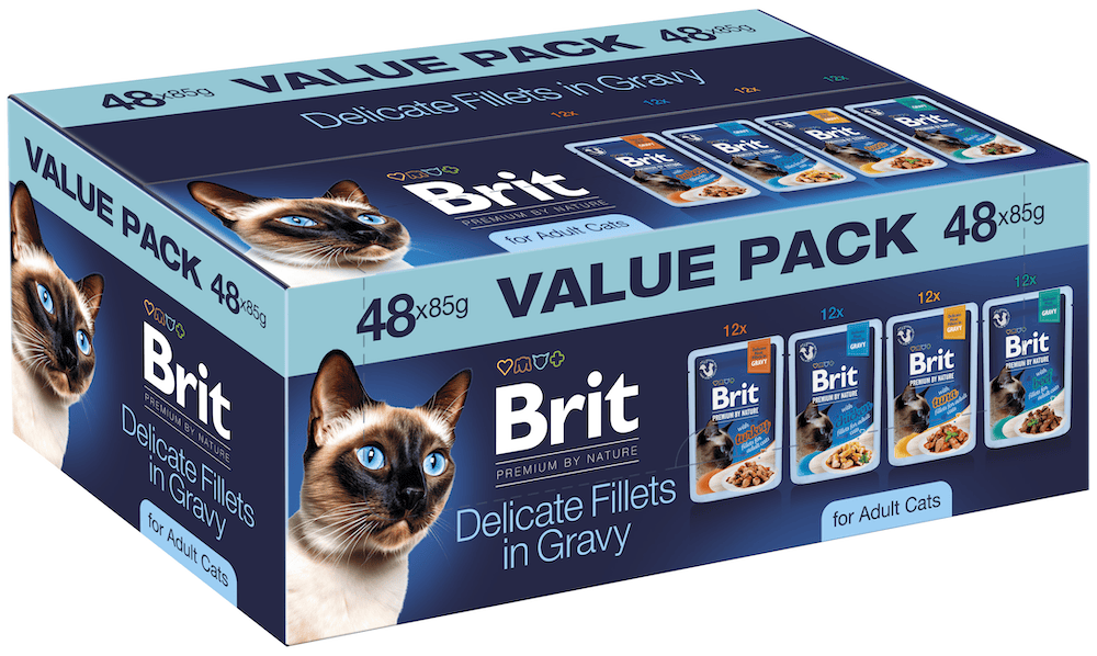 Brit Premium by Nature Cat Pouches Value Pack 48 pcs