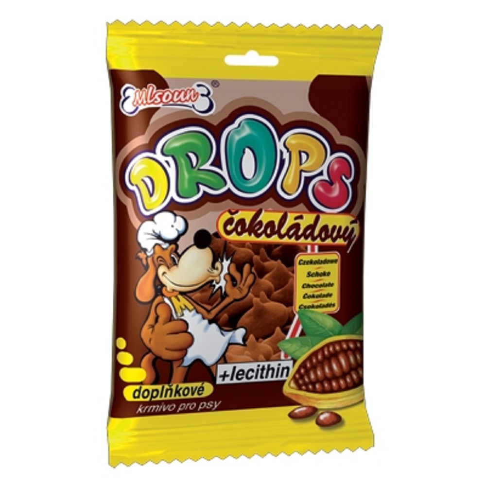 Mlsoun ML Drops Dog čokoládový 75g