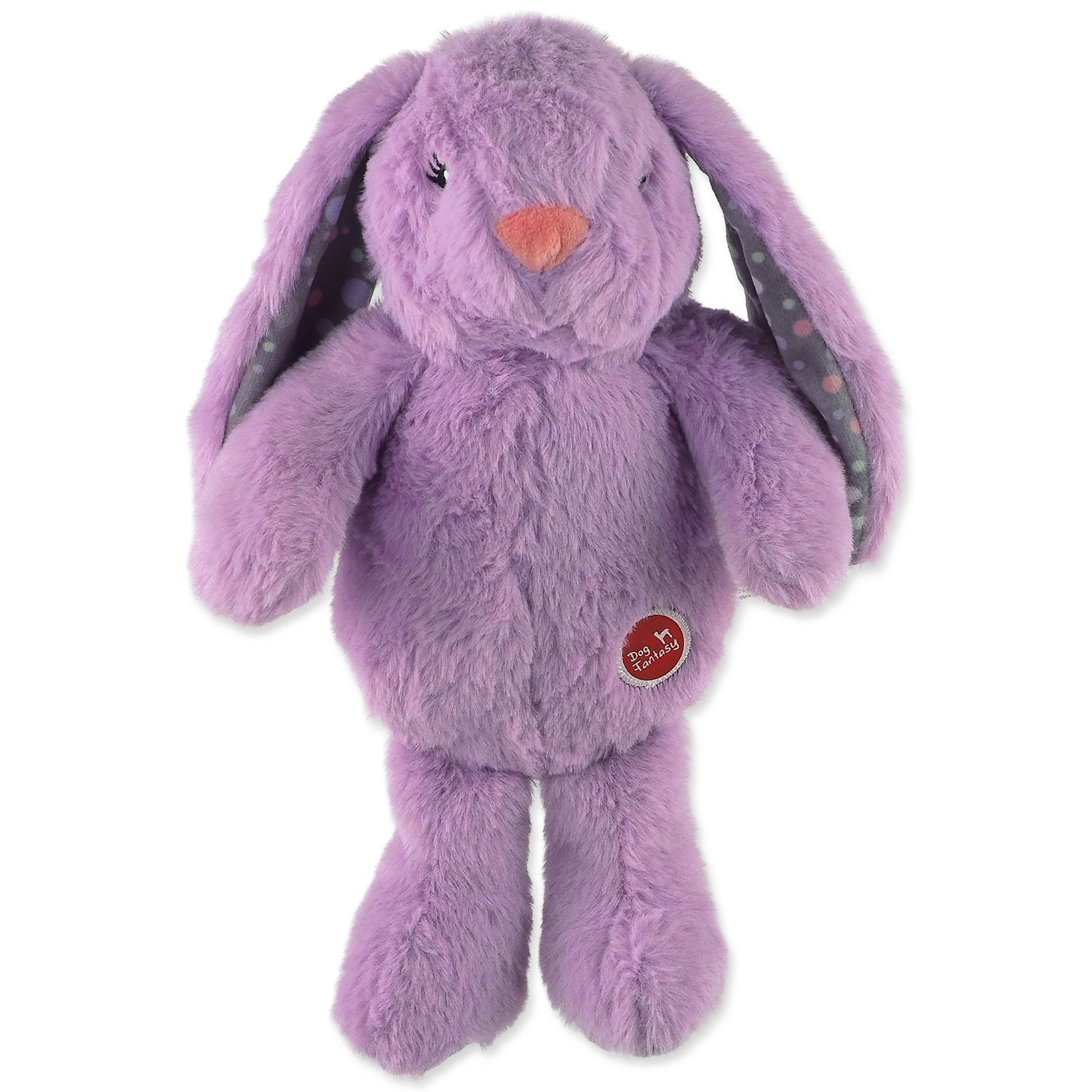 Hračka Dog Fantasy Cuddle Zajíček s tlukoucím srdcem fialová 29cm