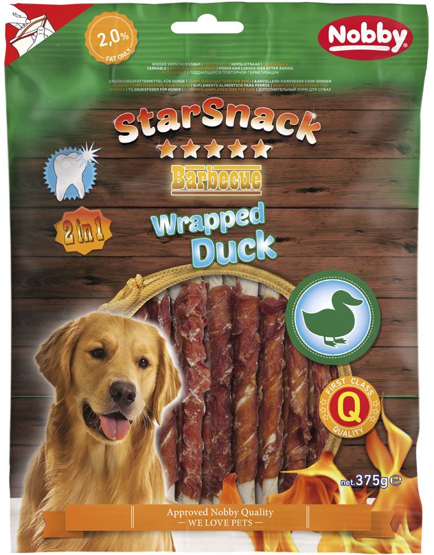 Nobby StarSnack Wrapped Duck 45ks 375g
