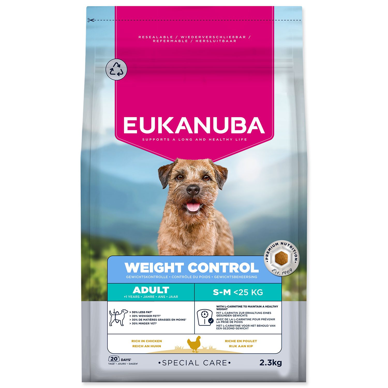 Krmivo EUKANUBA Special Care Adult Small a Medium Weight Control 2,3kg