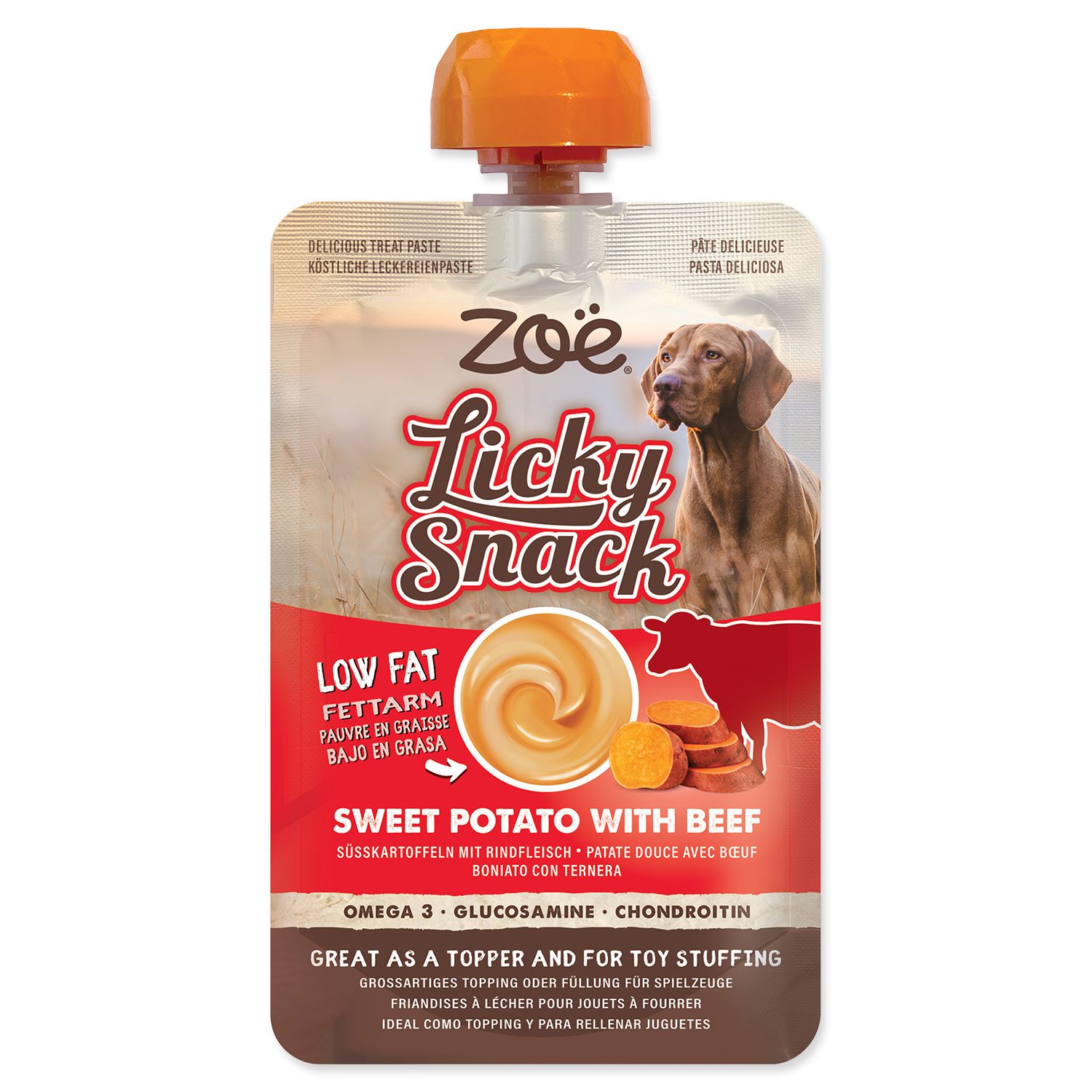 HAGEN Pochoutka Zoë Licky Snack batáty s hovězím masem, 85 g