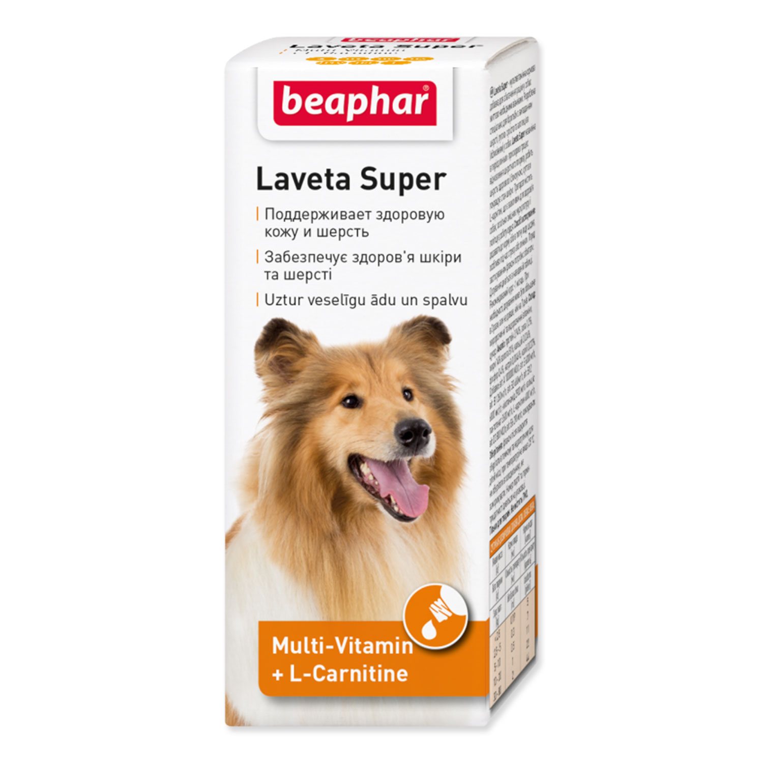 Kapky Beaphar vyživující srst Laveta Super 50ml