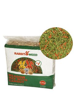 RabbitWeed RabbbitWeed luční seno s mrkví 0,6kg / 1,9 l