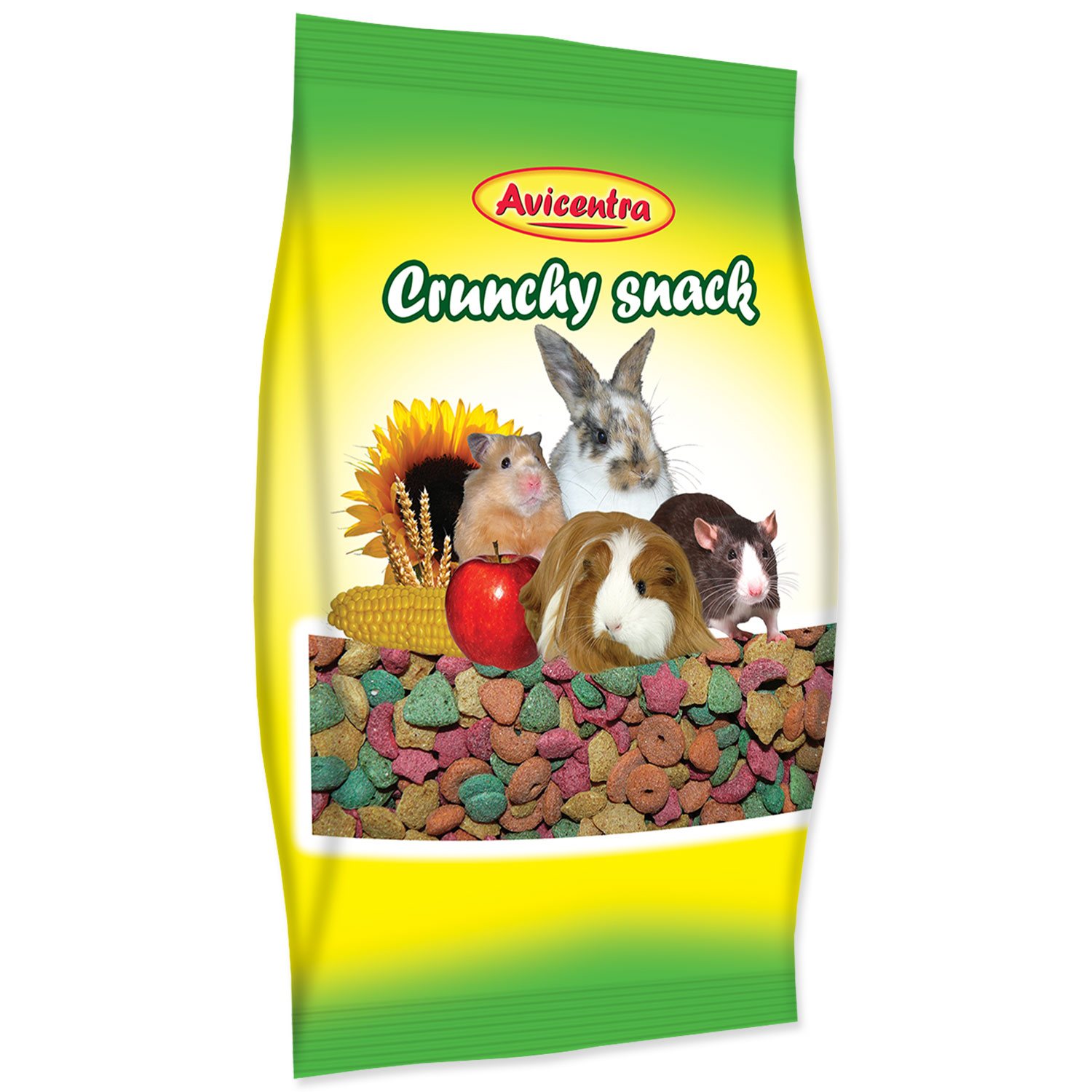 Avicentra barevné křupky pro hlodavce 200g