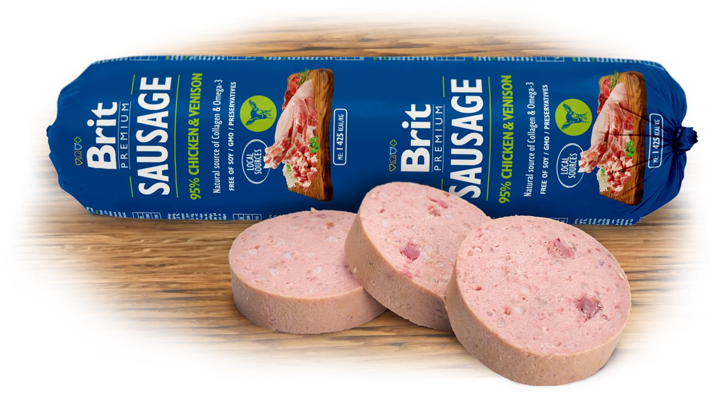 Brit Premium Brit Sausage Chicken and Venison 800g