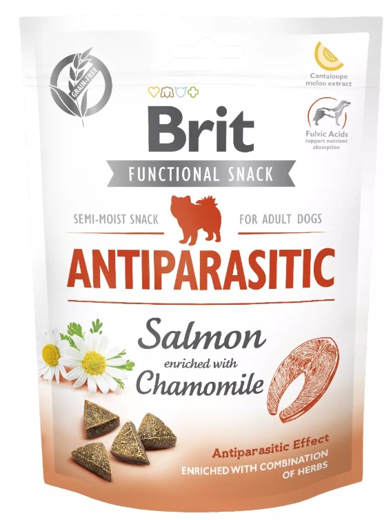 Brit Care Dog Functional Snack Antiparasit Salmon 150g