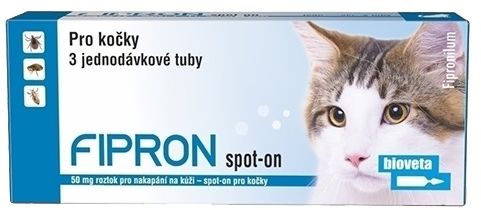 Bioveta Fipron 50mg Spot-On Cat sol 3x0,5ml