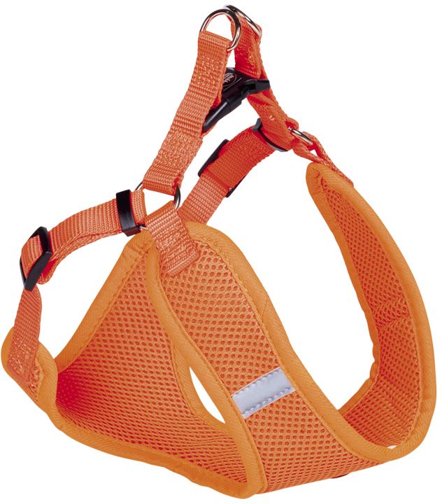 Nobby hrudní postroj MESH REFLECT neon oranžová XS