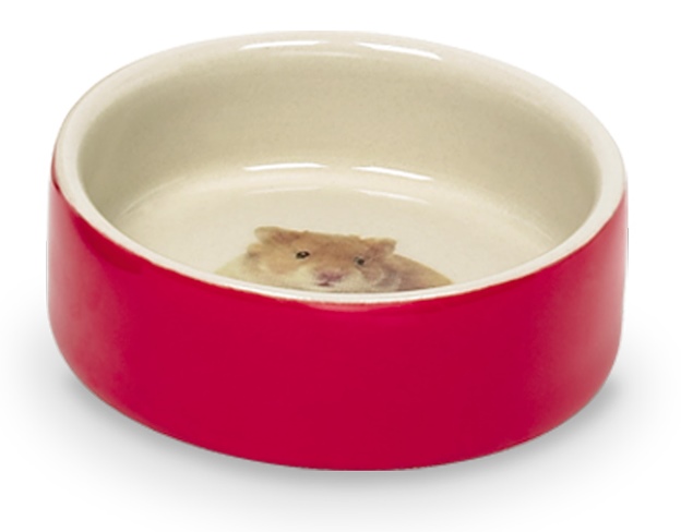Nobby Hamster keramická miska hlodavec 7,5 x 2,5cm červená