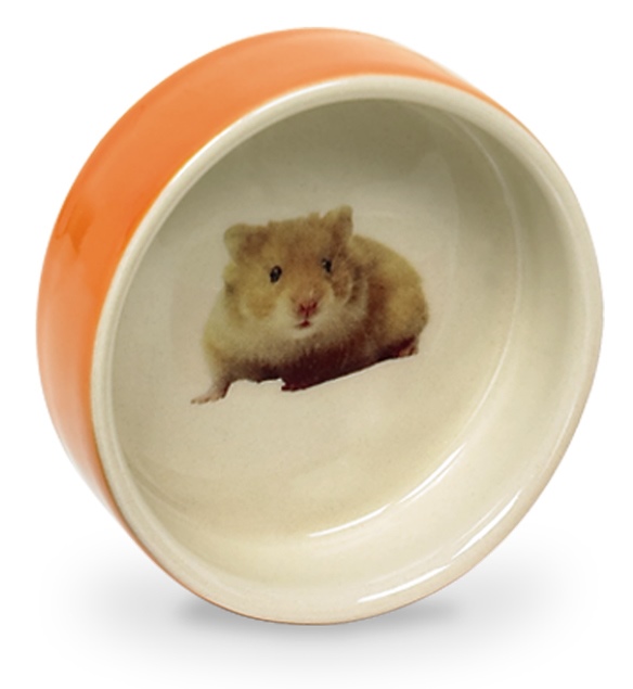 Nobby Hamster keramická miska hlodavec 7,5 x 2,5cm oranžová