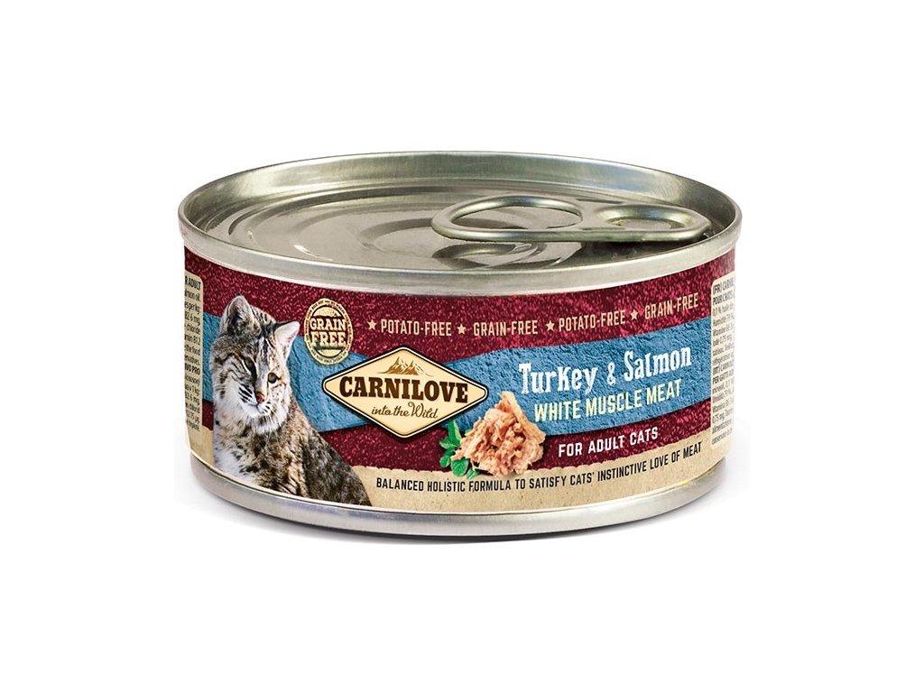 Carnilove Cat konzerva Mus Meat Turkey & Salmon 100 g