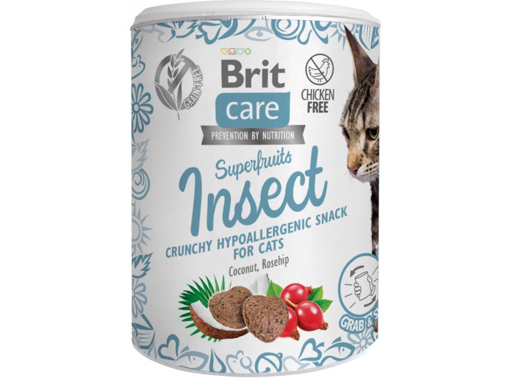 Brit Care Cat Snack Superfruits Insect 100g