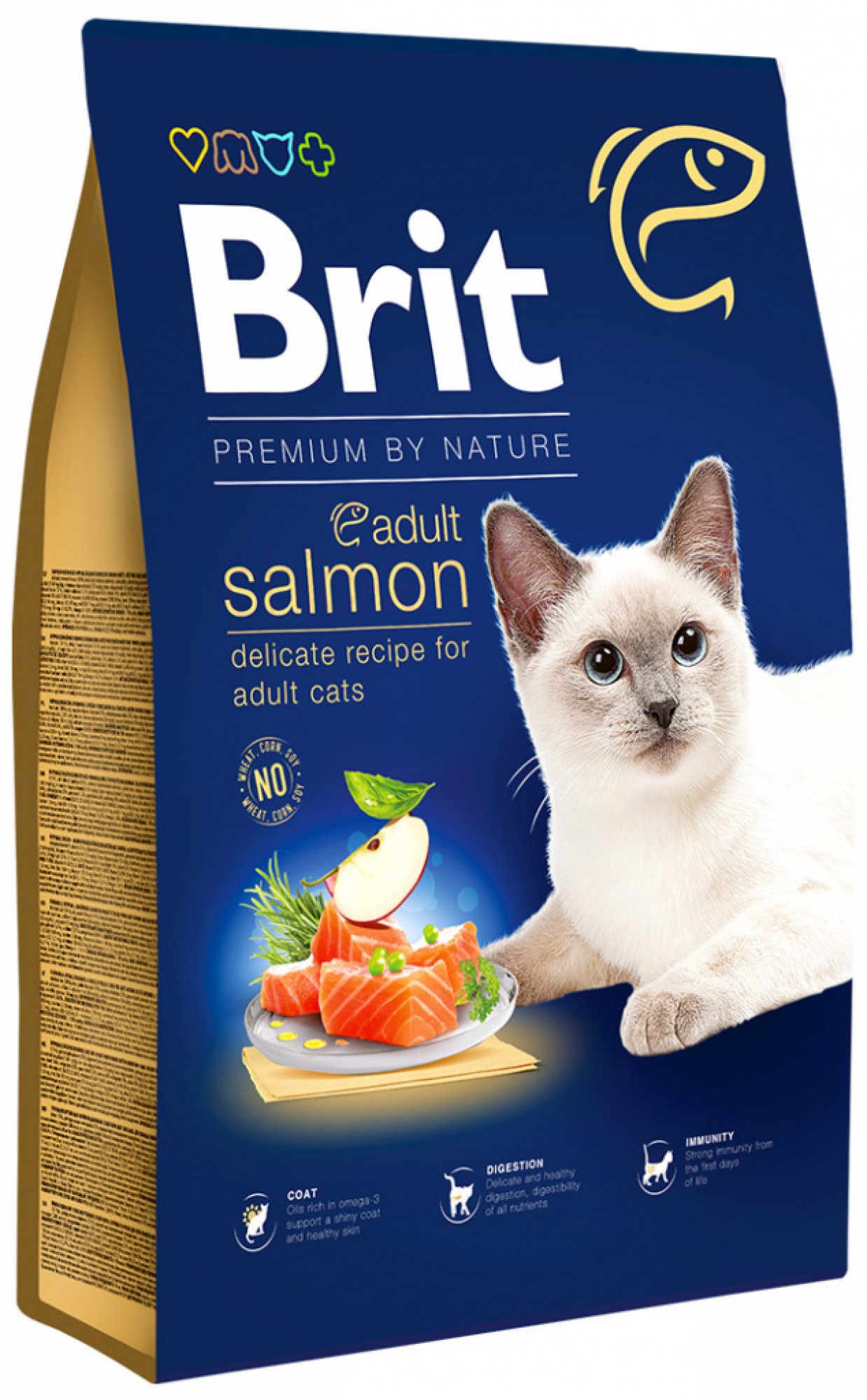 Brit Premium Cat by Nature Adult Salmon 300g