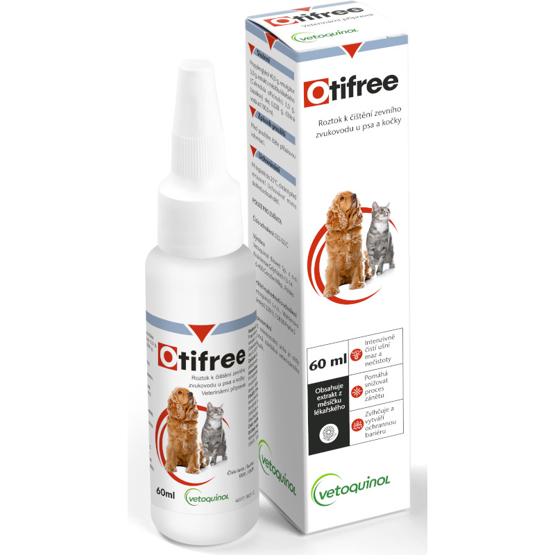 Vétoquinol Otifree ušní roztok 60 ml