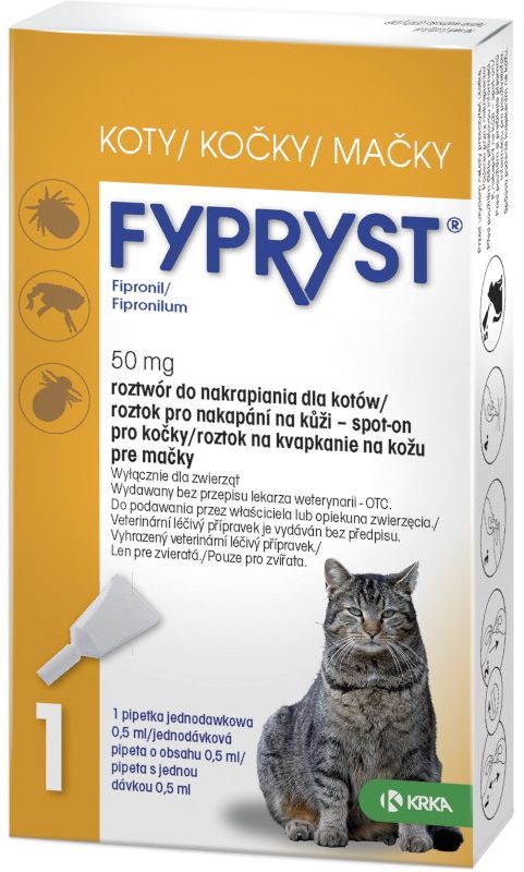 Fypryst spot-on (kočka) sol 1x0,5 ml