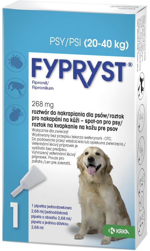 Fypryst spot-on L (pes 20-40kg) sol 1x2,68 ml