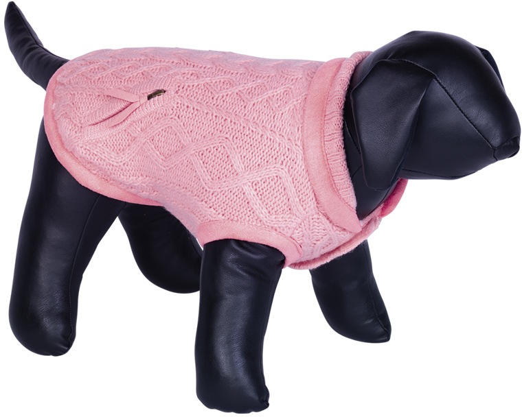 Nobby JILL pletený svetr pro psy růžová 23cm