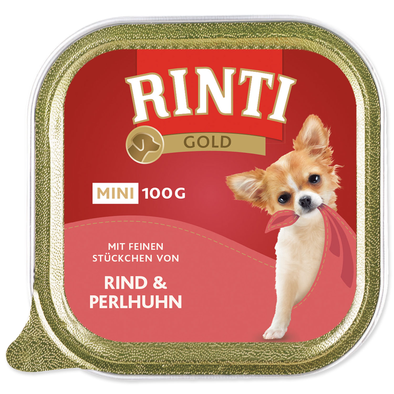 RINTI Gold Mini vanička hovězí + perlička 100g