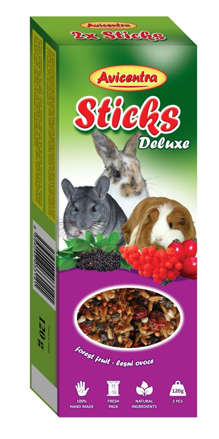 Avicentra tyčinky velký hlodavec - lesní ovoce 2ks