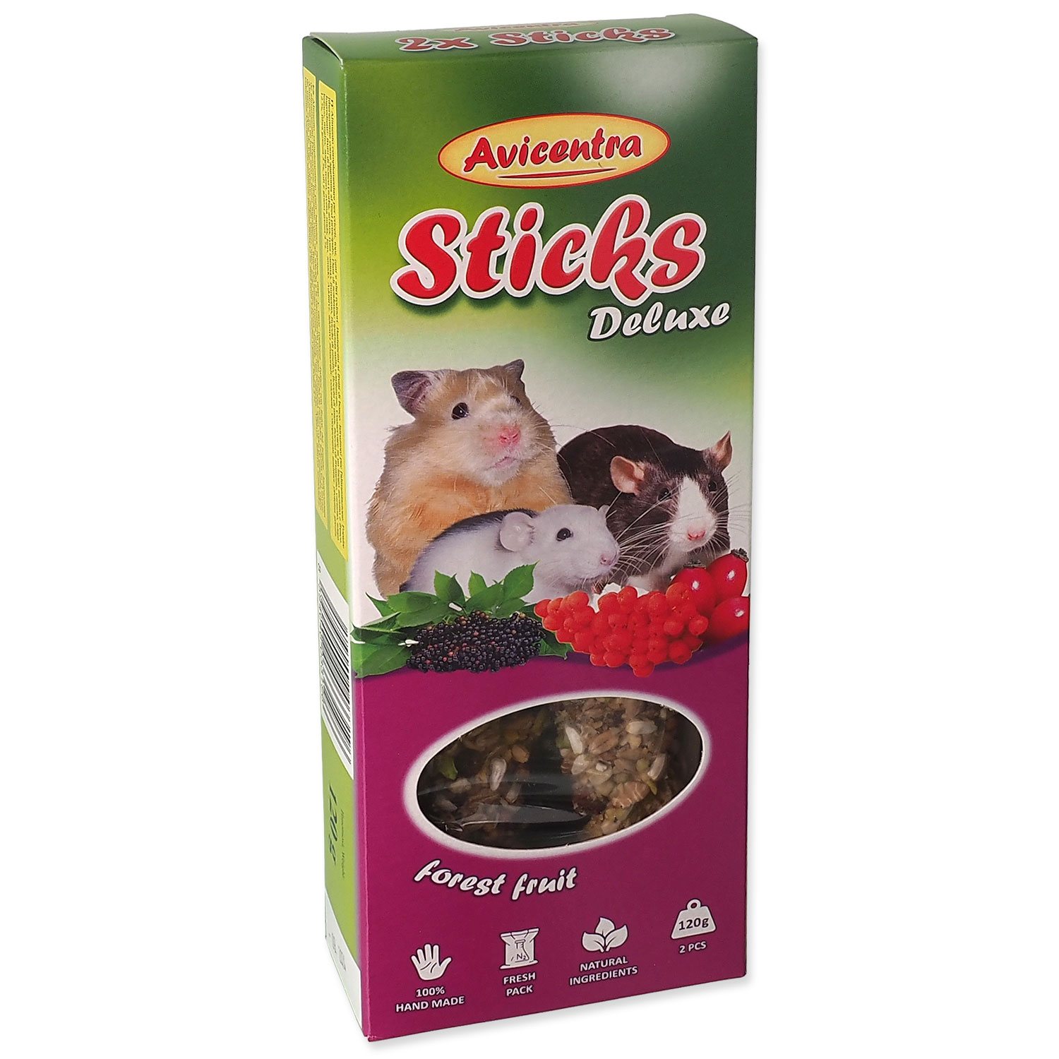 Avicentra tyčinky velký hlodavec - lesní ovoce 2ks