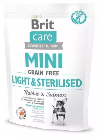 Brit Care Mini Grain Free Light and Sterilised 400 g