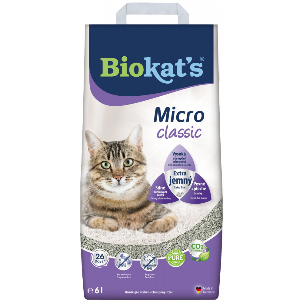 Biokat´s Biokats Micro Classic kočkolit 6 L