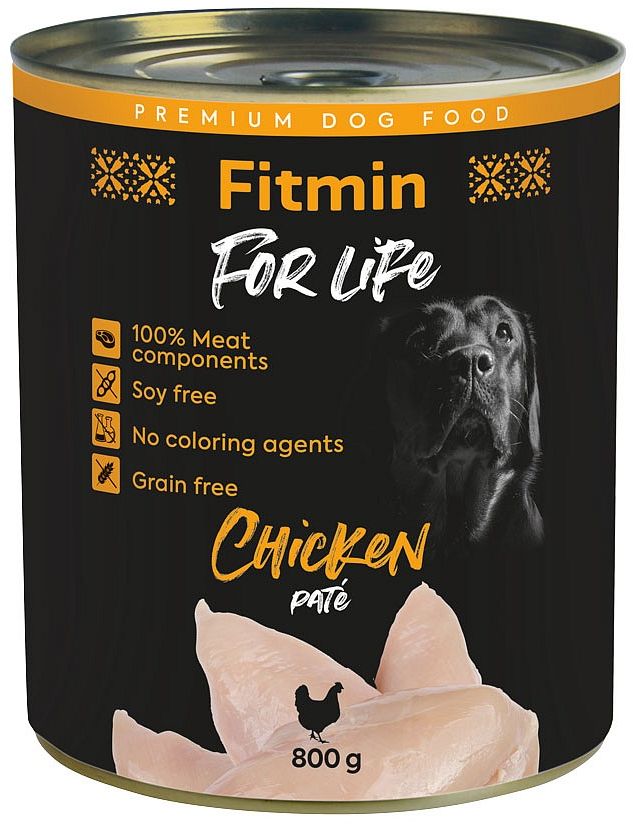 Fitmin For Life kuřecí konzerva pro psy 800g