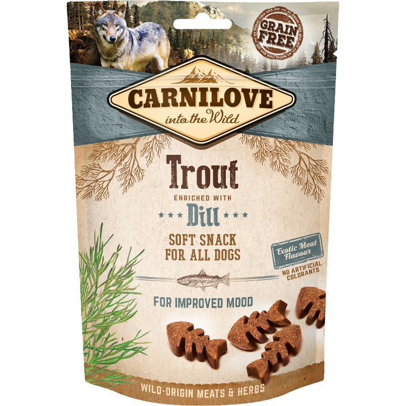 Carnilove Dog Semi Moist Snack Trout with Dill 200g