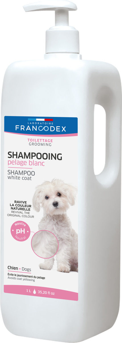Francodex šampon pro psy s bílou srstí 1L