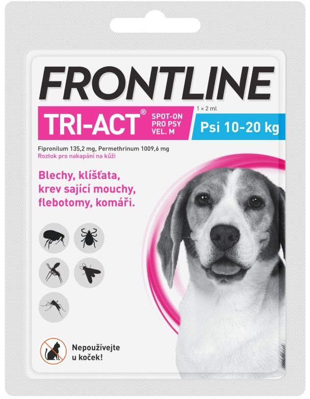 Frontline Tri-Act pro psy Spot-on M (10-20 kg)