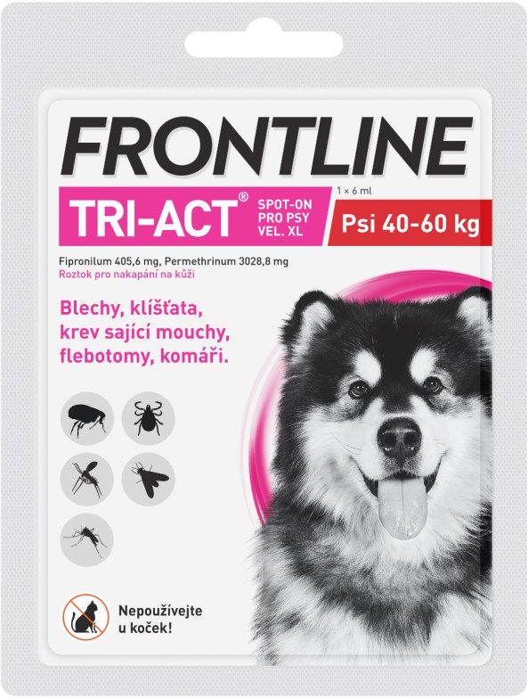 Frontline Tri-Act pro psy Spot-on XL (40-60 kg)