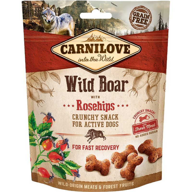 Carnilove Dog Crunchy Snack Wild Boar & Rosehips 200 g
