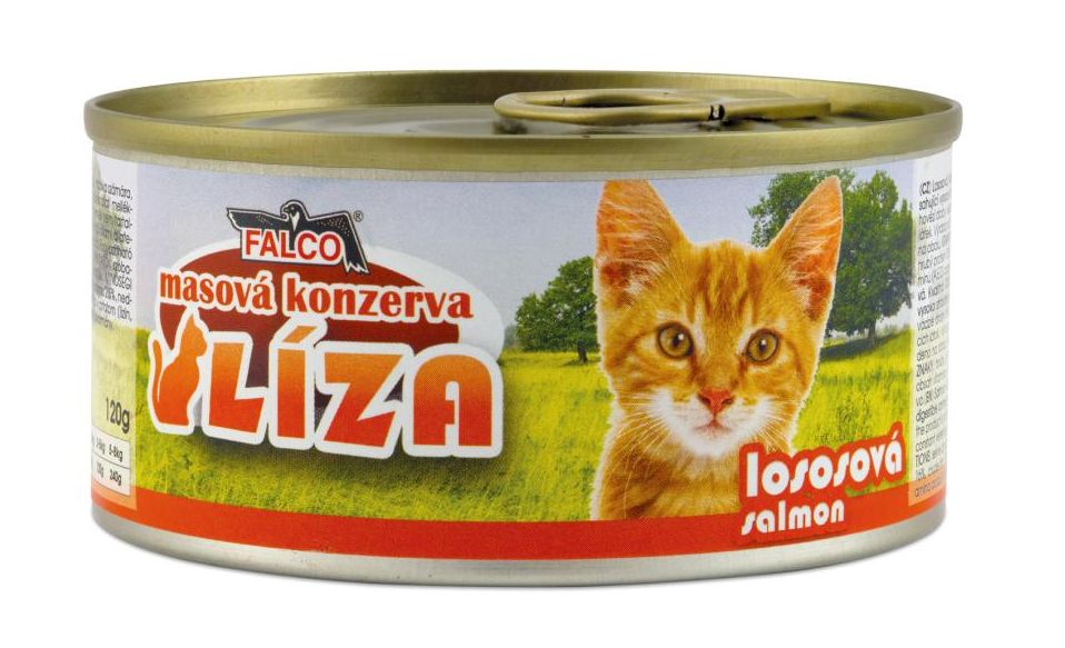 Falco Líza lososová konzerva pro kočky 120g