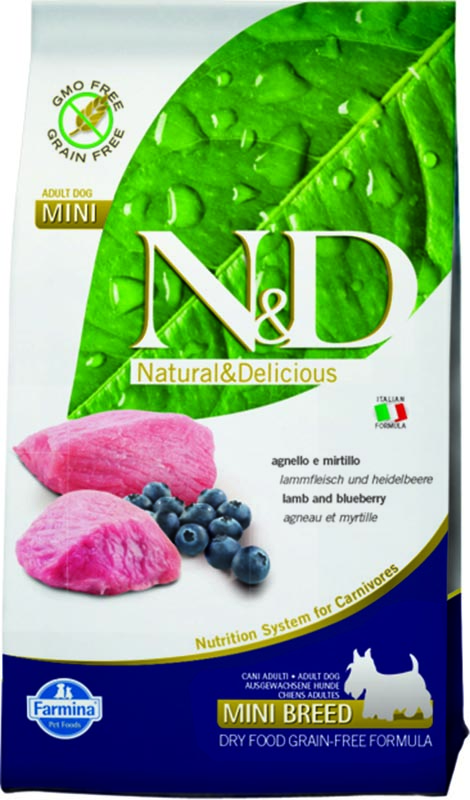 N&D PRIME DOG Adult Mini Lamb & Blueberry 800g